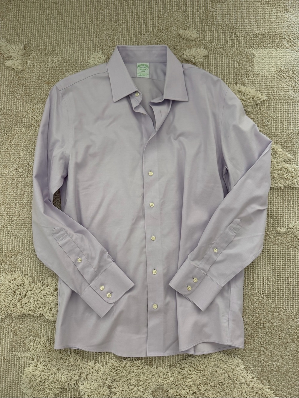 Brooks Brothers Lavender Long-Sleeve Dress Shirt